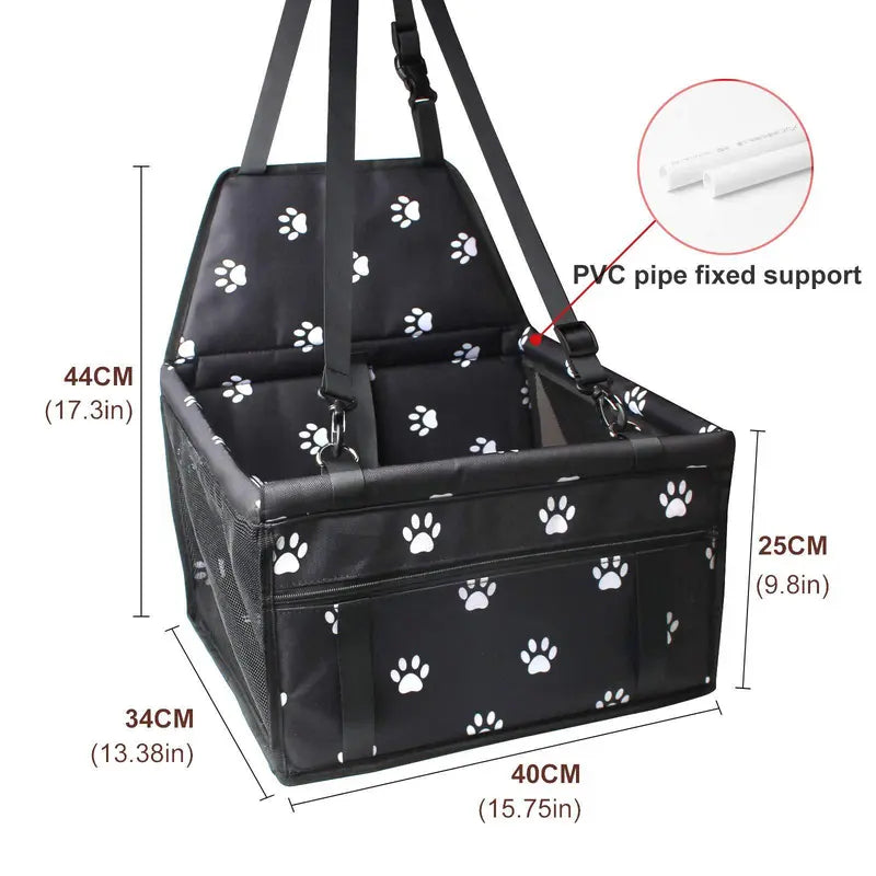 Pet Stroller Safety Basket Hold (1 Piece), Portable Breathable Car Pet Bag, Creative Pet Travel Bag