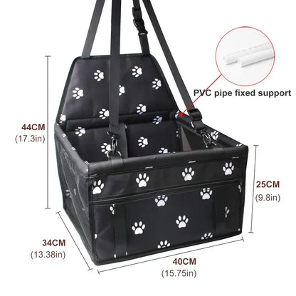 Pet Stroller Safety Basket Hold (1 Piece), Portable Breathable Car Pet Bag, Creative Pet Travel Bag