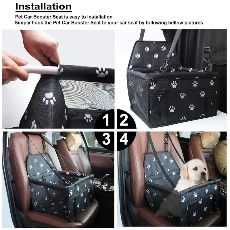 Pet Stroller Safety Basket Hold (1 Piece), Portable Breathable Car Pet Bag, Creative Pet Travel Bag