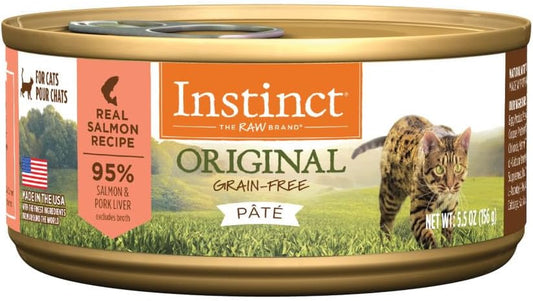 Original Grain Free Real Salmon Recipe Natural Wet Canned Cat Food by , 5.5 Oz. Cans (Case of 12)